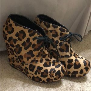 Steve Madden cheetah booties